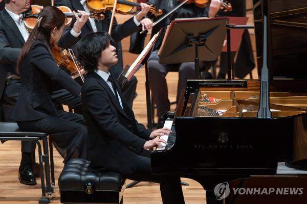 Pianist Lim Yunchan is seen in this undated photo provided by Vincero. (PHOTO NOT FOR SALE) (Yonhap)
