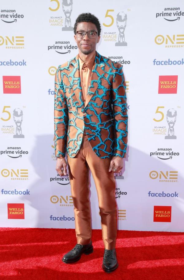 Chadwick Boseman at the NAACP Image Awards at Dolby Theatre on March 30, 2019, in Hollywood, California.