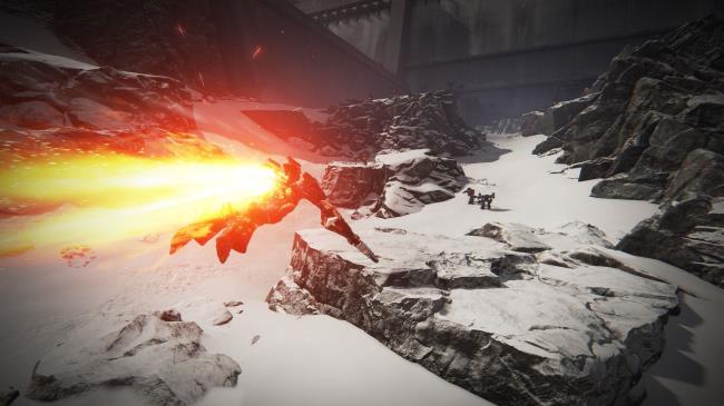 Playing encountering the first group of enemies of this mission Armored Core 6