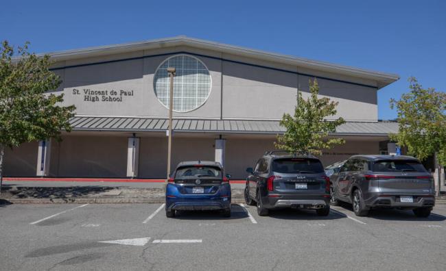 St. Vincent de Paul High School in Petaluma, Monday,  Aug. 28 2023.  (Chad Surmick / Press Democrat)