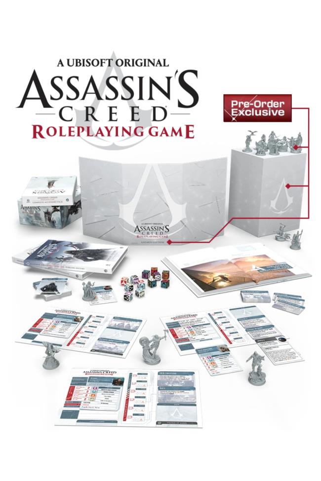 everything that comes with the assassin's creed rpg