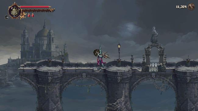 The entrance to the Sea of Ink in Blasphemous 2