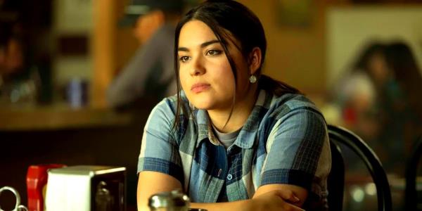 Devery Jacobs as Elora Danan Postoak in Reservation Dogs Season 3