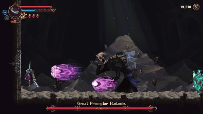 Blasphemous-2-Great-Preceptor-Radames-Purple-Projectiles