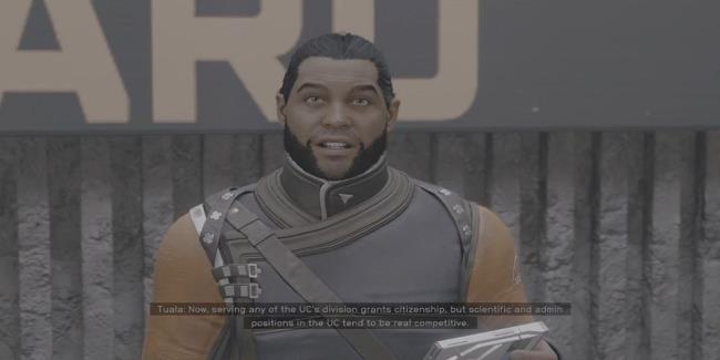 Commander Tuala at MAST in Starfield