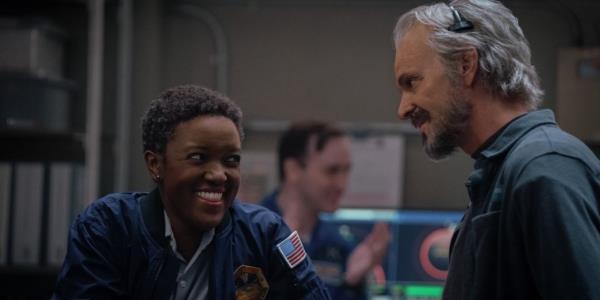 Joel Kinnaman and Krys Marshall in For All Mankind season 4