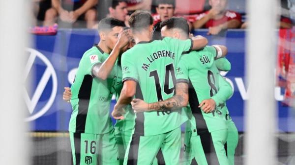 马竞战胜奥萨苏纳，升至西甲第五