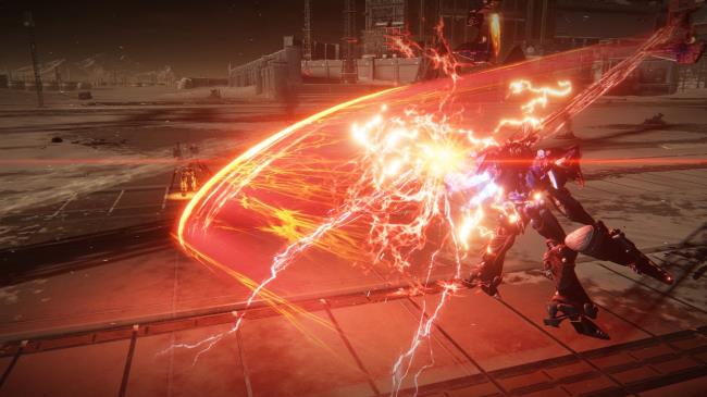 Player fighting Raven in Armored Core 6