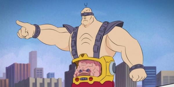 TMNT villain Krang pointing