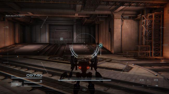 Player standing next to a hole in the ground Armored Core 6