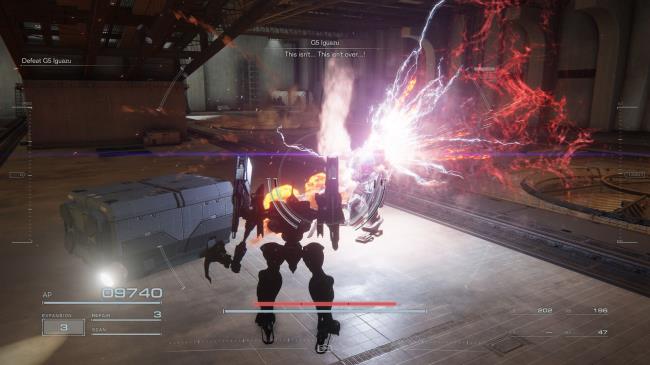 Player defeated G5 Iguazu Armored Core 6