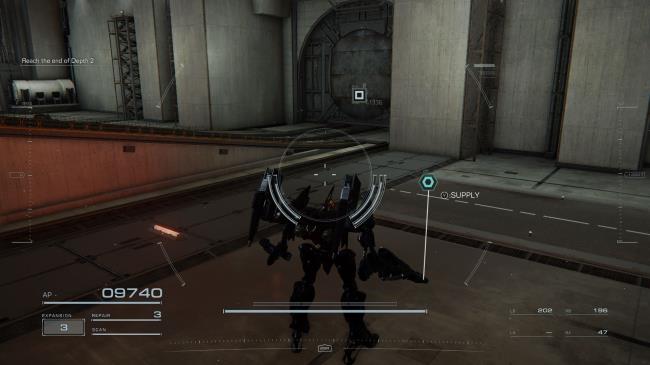 Player standing nex to the Supply Drop Armored Core 6