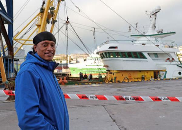 Farid Langens, who helped rescue the woman. Picture: Jim Coughlan. Farid Langens, who helped rescue the woman. Picture: Jim Coughlan.