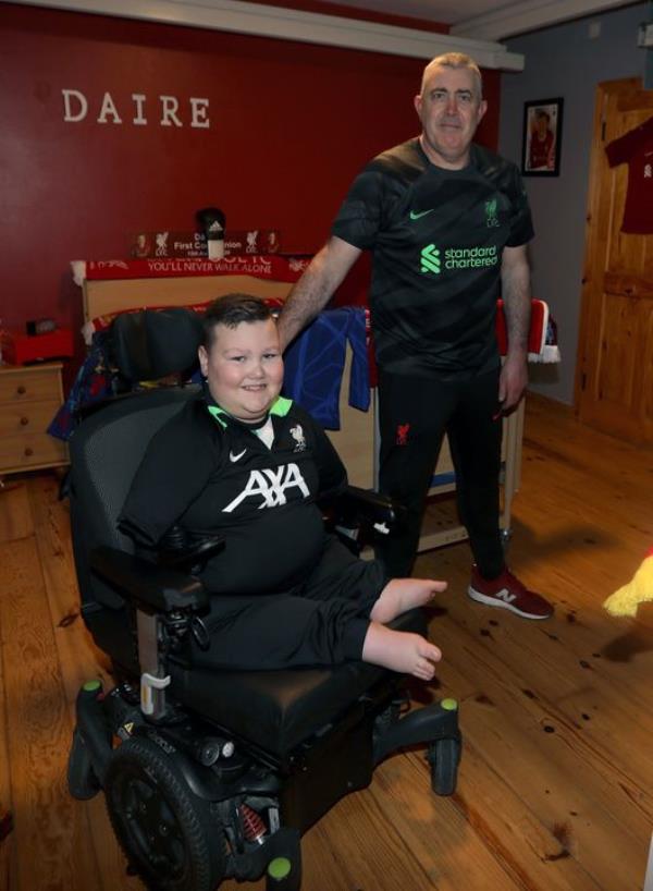 Daire with his dad Kenny