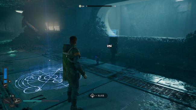 Star Wars Jedi Survivor Screenshot Of Terminal Next To Meditation Spot