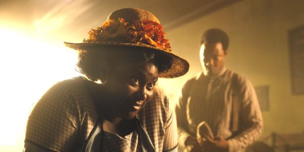 Danielle Brooks and Corey Hawkins in The Color Purple