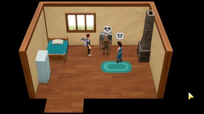 The Farmer gets the carpenters to help her fix up her house and get the TV to work in Coral Island