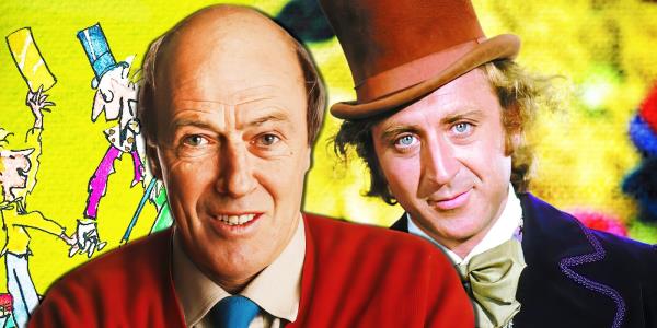 Roald Dahl and Gene Wilder as Willy Wonka.