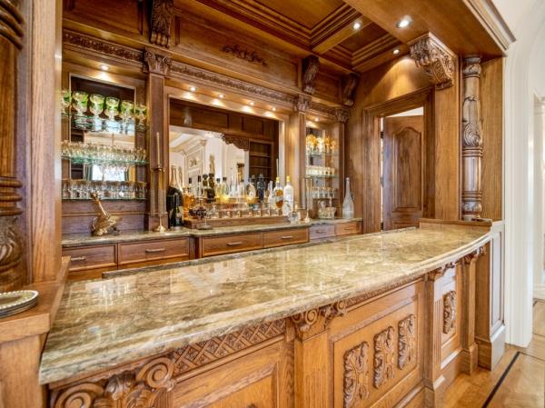 The wet bar. 