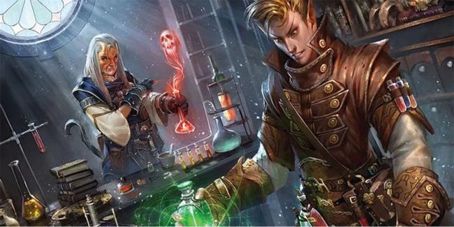 Pathfinder Lich Casting Spell WIth Green Ray Against Character