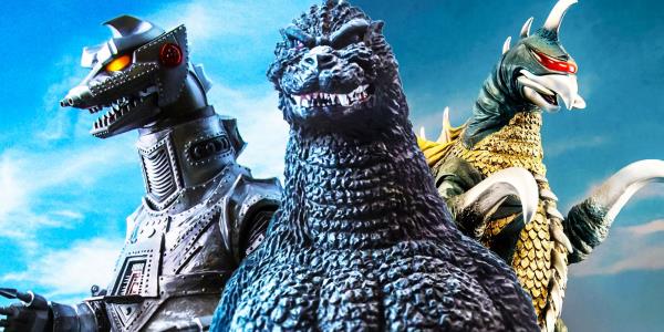 toho godzilla with mechagodzilla and gigan